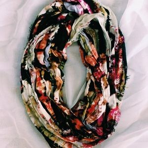 Printed infinity scarf